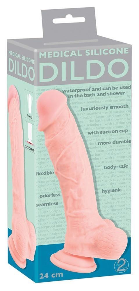 Medical Silicone Dildo 24 cm Medical Silicone Dildo 24 cm