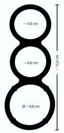 Metallic Silicone Triple Ring Metallic Silicone Triple Ring