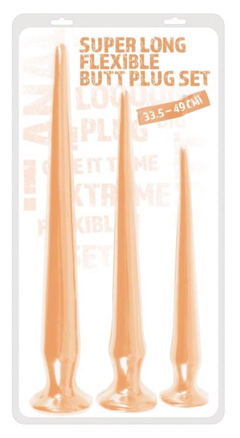 Super Long Butt Plug Set flesh Super Long Butt Plug Set flesh