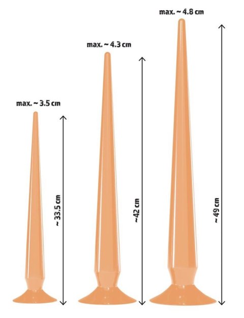 Super Long Butt Plug Set flesh Super Long Butt Plug Set flesh