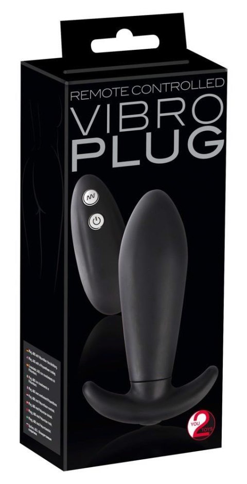 Y2T Black RC Vibro Plug Y2T Black RC Vibro Plug