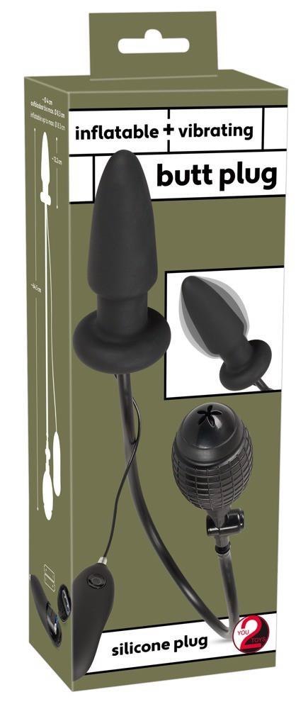 Inflatable vibrating butt plug Inflatable vibrating butt plug