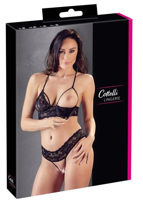 Top and String black L Top and String black L