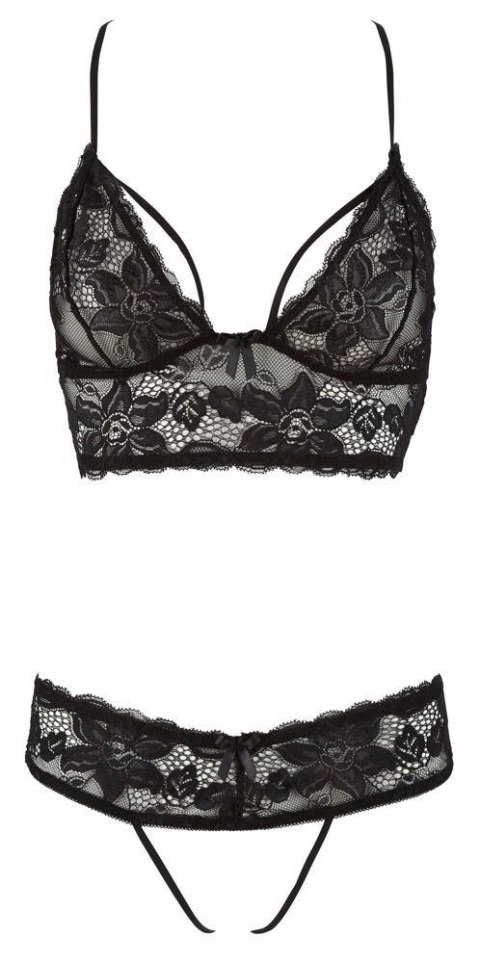 Top and String black L Top and String black L