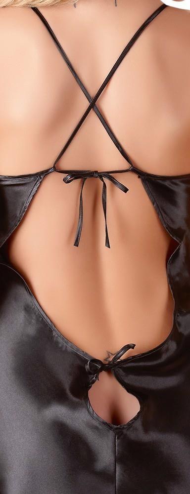 Satin Chemise Black XL Satin Chemise Black XL
