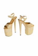 Buty- platformy złote błyszczące 39 Buty- platformy złote błyszczące 39