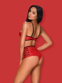 Bielizna- Leatheria komplet 2-częściowy czerwony L/XL Bielizna- Leatheria komplet 2-częściowy czerwony L/XL