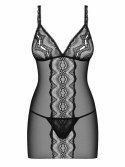 Bielizna-Lucita koszulka i stringi czarna L/XL Bielizna-Lucita koszulka i stringi czarna L/XL