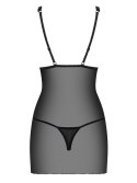 Bielizna-Lucita koszulka i stringi czarna L/XL Bielizna-Lucita koszulka i stringi czarna L/XL