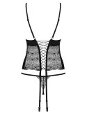Bielizna-Sharlotte gorset i stringi czarny S/M Bielizna-Sharlotte gorset i stringi czarny S/M
