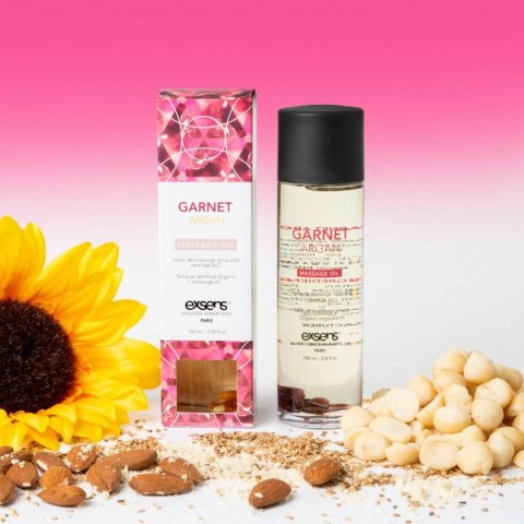 GARNET ARGAN Organic Massage Oil with stones 100ml GARNET ARGAN Organic Massage Oil with stones 100ml