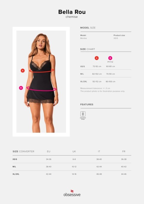 Bielizna-Bella Rou koszulka i stringi XL/2XL Bielizna-Bella Rou koszulka i stringi XL/2XL