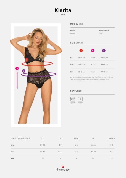 Bielizna-Klarita komplet 2-częściowy 2XL/3XL Bielizna-Klarita komplet 2-częściowy 2XL/3XL
