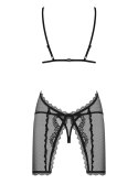 Bielizna-Millagro koszulka i stringi czarna L/XL Bielizna-Millagro koszulka i stringi czarna L/XL