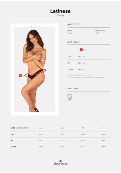 Latinesa stringi otwarte XS/S Latinesa stringi otwarte XS/S