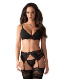 Bielizna-810-SEG-1 komplet 3-częściowy czarny S/M Bielizna-810-SEG-1 komplet 3-częściowy czarny S/M