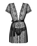 Bielizna-Alluria peniuar i stringi S/M Bielizna-Alluria peniuar i stringi S/M