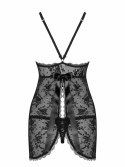 Bielizna-Behindy babydoll i stringi czarne L/XL Bielizna-Behindy babydoll i stringi czarne L/XL