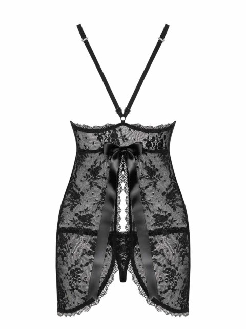 Bielizna-Behindy babydoll i stringi czarne L/XL Bielizna-Behindy babydoll i stringi czarne L/XL