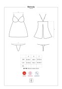 Bielizna-Behindy babydoll i stringi czarne L/XL Bielizna-Behindy babydoll i stringi czarne L/XL