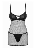 Bielizna-Redella koszulka i stringi czarna S/M Bielizna-Redella koszulka i stringi czarna S/M