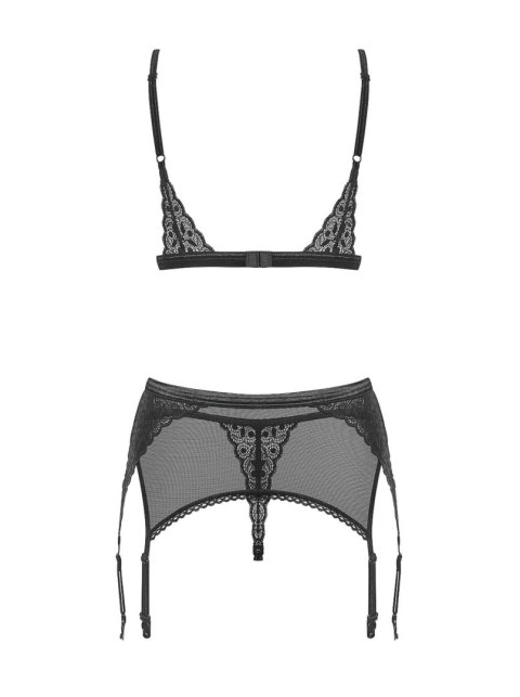 Bielizna-Shibu komplet 3-częściowy czarny S/M Bielizna-Shibu komplet 3-częściowy czarny S/M