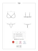 Bielizna-Tulia komplet 2-częściowy czarny L/XL Bielizna-Tulia komplet 2-częściowy czarny L/XL