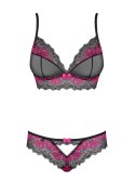 Bielizna-Tulia komplet 2-częściowy czarny S/M Bielizna-Tulia komplet 2-częściowy czarny S/M