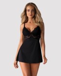 Bielizna-810-BAB-1 babydoll i stringi czarna S/M Bielizna-810-BAB-1 babydoll i stringi czarna S/M