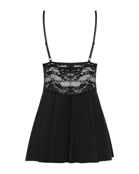 Bielizna-810-BAB-1 babydoll i stringi czarna S/M Bielizna-810-BAB-1 babydoll i stringi czarna S/M