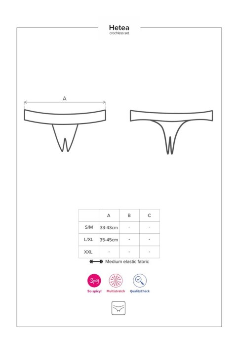 Bielizna-Hetea komplet 3-częściowy czerwony L/XL Bielizna-Hetea komplet 3-częściowy czerwony L/XL