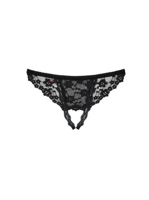 Bielizna-Letica stringi otwarte czarne S/M Bielizna-Letica stringi otwarte czarne S/M