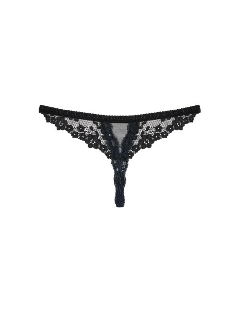 Bielizna-Letica stringi otwarte czarne S/M Bielizna-Letica stringi otwarte czarne S/M