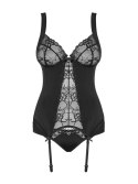 Bielizna-Heartina gorset i figi czarny S/M Bielizna-Heartina gorset i figi czarny S/M