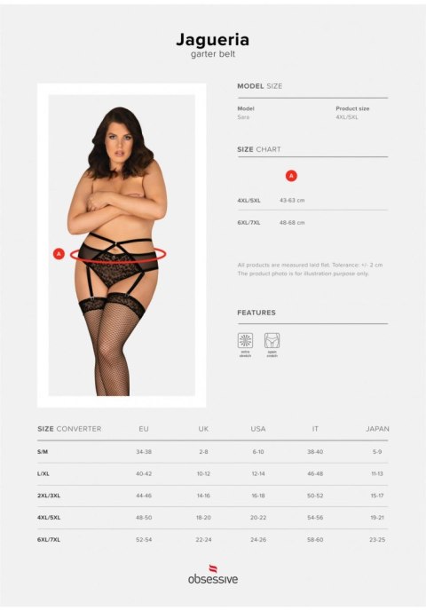 Bielizna-Jagueria pas do pończoch 6XL/7XL Bielizna-Jagueria pas do pończoch 6XL/7XL
