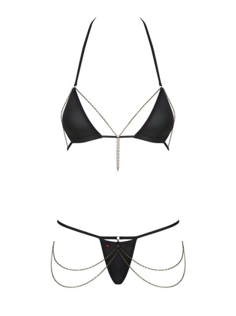 Bielizna-Redella komplet 2-częściowy czarny L/XL Bielizna-Redella komplet 2-częściowy czarny L/XL