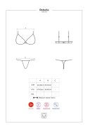 Bielizna-Redella komplet 2-częściowy czarny L/XL Bielizna-Redella komplet 2-częściowy czarny L/XL