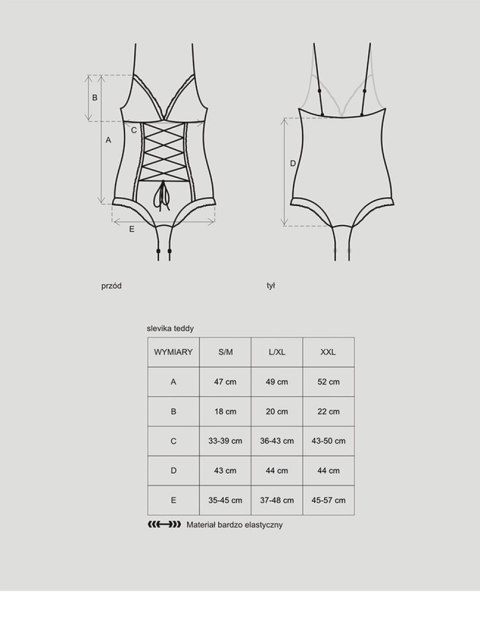 Bielizna-Slevika body S/M Bielizna-Slevika body S/M