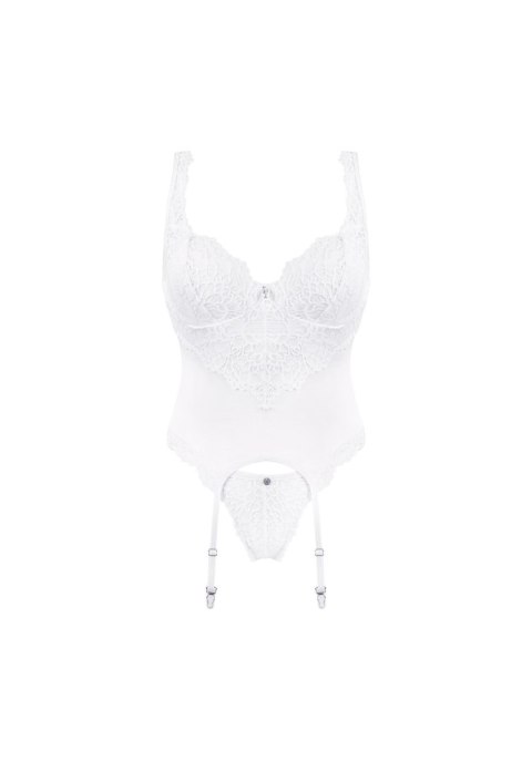 Bielizna-Amor Blanco gorset i stringi biały S/M Bielizna-Amor Blanco gorset i stringi biały S/M