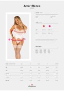 Bielizna-Amor Blanco gorset i stringi biały S/M Bielizna-Amor Blanco gorset i stringi biały S/M