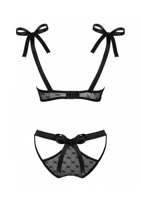 Bielizna-Obsessivia komplet 2-częściowy czarny S/M Bielizna-Obsessivia komplet 2-częściowy czarny S/M