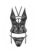 Bielizna-Alessya gorset czarny M/L Bielizna-Alessya gorset czarny M/L