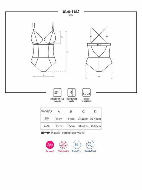 Bielizna-859-TED-1 body L/XL Bielizna-859-TED-1 body L/XL