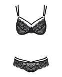 Bielizna-860-SET-1 komplet 2-częściowy czarny L/XL Bielizna-860-SET-1 komplet 2-częściowy czarny L/XL