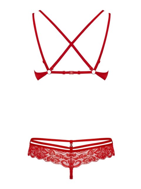 Bielizna-860-SET-3 komplet 2-częściowy czerwony L/XL Bielizna-860-SET-3 komplet 2-częściowy czerwony L/XL