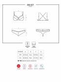 Bielizna-860-SET-3 komplet 2-częściowy czerwony L/XL Bielizna-860-SET-3 komplet 2-częściowy czerwony L/XL
