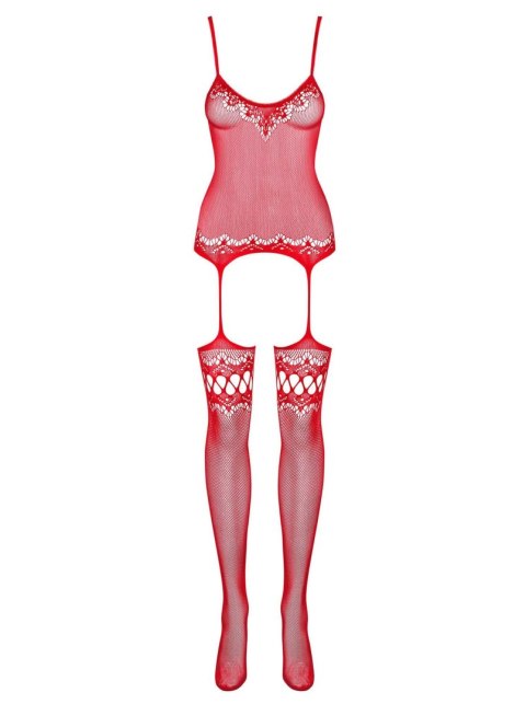 Bielizna-Bodystocking F214 czerwony S/M/L Bielizna-Bodystocking F214 czerwony S/M/L