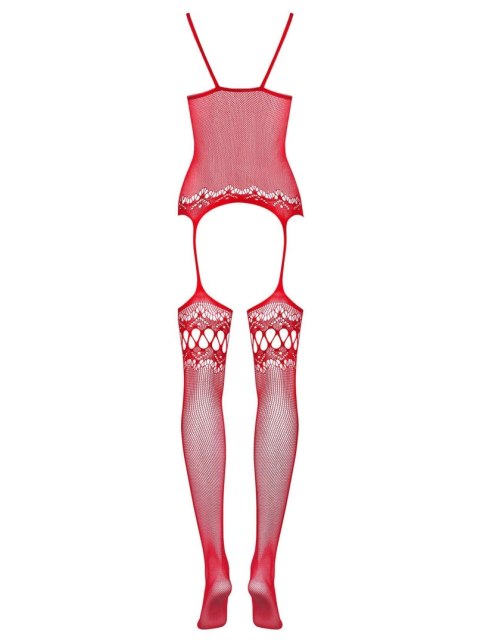 Bielizna-Bodystocking F214 czerwony S/M/L Bielizna-Bodystocking F214 czerwony S/M/L