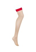 Bielizna-S814 pończochy czerwone L/XL Bielizna-S814 pończochy czerwone L/XL