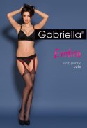 Bielizna-Rajstopy cienkie Erotica Strip Panty Lola Czarno-czerwone S/M Bielizna-Rajstopy cienkie Erotica Strip Panty Lola Czarno-czerwone S/M